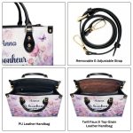 Le Bonheur Est Parfois Caché Dans L’Inconnu - Personalized Leather Handbag Sb610