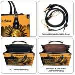 Melanin And Honey - Personalized Leather Hand Bag Stb104
