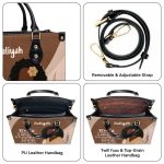 It Is Ok To Be Less Than Perfect - Personalized Leather Hand Bag Stb105