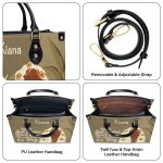 When God Created Black Women - Personalized Leather Hand Bag Stb107