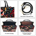 Flower - Four Seasons - Personalized Leather Handbag Stb117