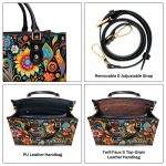 Flourish - Personalized Leather Handbag Stb129