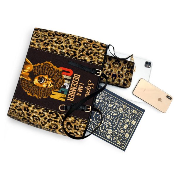 I Am A Queen - Personalized Leather Totebag