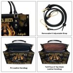 Black Queen - Personalized Leather Handbag Stb150