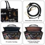 I Can Do All Things Through Him - Personalized Leather Handbag Stb29