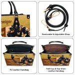 Today I Feel - Personalized Leather Hand Bag Stb79