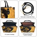 Fragile Like A Bomb - Personalized Leather Hand Bag Stb84