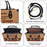 It Is A Beautiful Day To Be A Black Woman - Personalized Leather Handbag Stb95