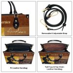Have Faith In What Will Be - Personalized Leather Handbag Stb13