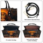 Let The Dreads Drop - Personalized Leather Handbag Stb40