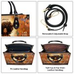 I Am The Master Of My Fate - Personalized Leather Handbag Stb56