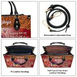 Stepping Into My Birthday - Personalized Leather Handbag Stb61