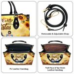 Life Is Better With Sistas - Personalized Leather Handbag Stb01A