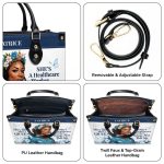She'S Black She'S A Queen She'S A Healthcare Worker Living Her Best Life - Personalized Leather Handbag Stb162