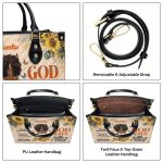 God Says Just Remember Me - Personalized Leather Handbag Sblhblm1402Ta