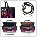 The Queen Vintage Style - Personalized Leather Handbag Sblhbnum883M