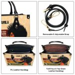 Stop And Study God'S Word - Personalized Leather Handbag Sblhblm1193L