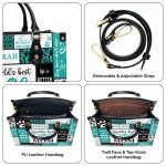 World'S Best Dog Mom - Personalized Leather Handbag Sbha04