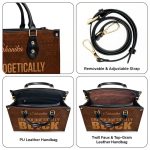 Unapologetically Black - Personalized Leather Handbag Stb167
