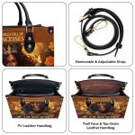 In A World Full Of Princesses, Be A Black Queen - Personalized Leather Handbag Stb161