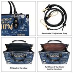 Anatomy Of A Mom - Personalized Leather Handbag Mb63B