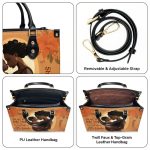 Black Mom Just Like A Normal Mom But Much Cooler -  Personalized Leather Handbag Stb125