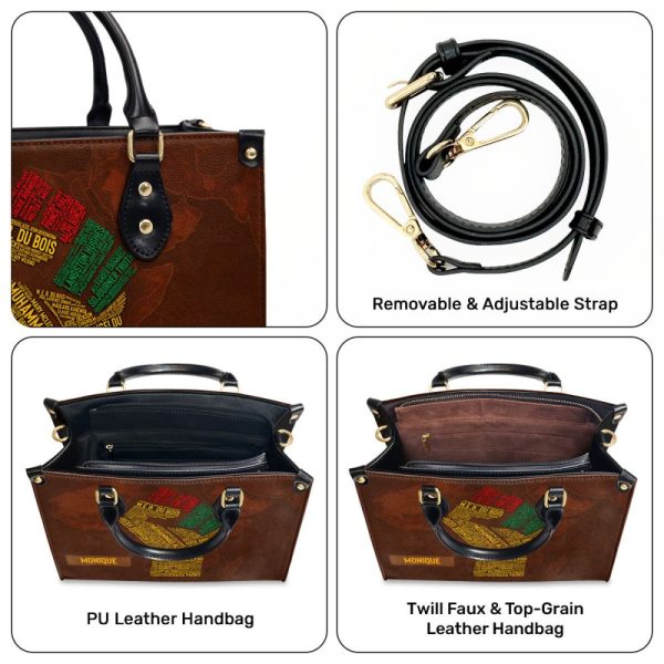 Black History Month - Personalized Leather Handbag Stb190B
