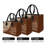 À Vaincre Sans Peril, On Triomphe Sans Gloire - Personalized Leather Handbag Sb606