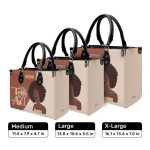 Life Is Tough But So Am I - Personalized Leather Hand Bag Stb101