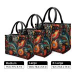 Floral Boho - Personalized Leather Handbag Stb128