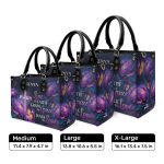 Live By Faith - Personalized Leather Handbag Stb31