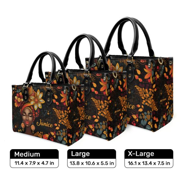 Radiant Roots - Personalized Leather Handbag Sb103