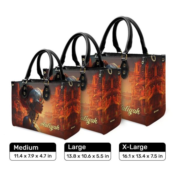 Afrofuturism03 - Personalized Leather Handbag Sb116
