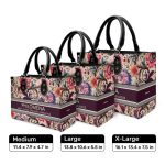 Classy Flower - Personalized Leather Handbag Stb124