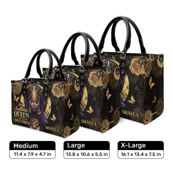 A Beautiful Queen - Personalized Leather Handbag