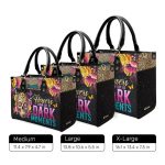 Flowers Grow Out Of Dark Moments - Personalized Leather Handbag Sblhblm2710D