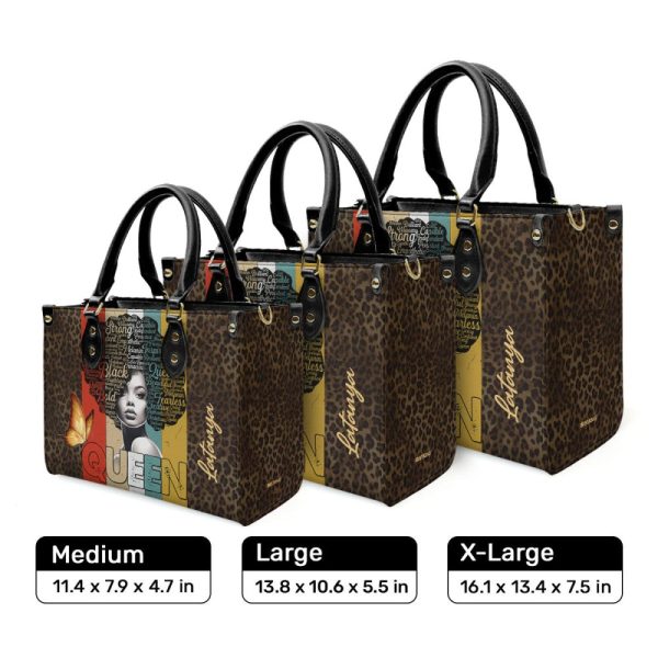 Queen - Personalized Leather Handbag Stb155