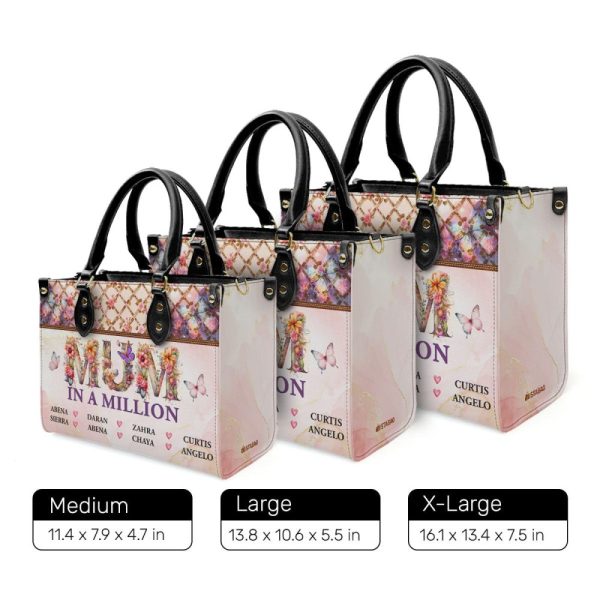 Mum In A Million - Personalized Leather Handbag Sblhblm2085L
