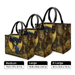 She Who Walks With God Will Always Reach Her Destination - Personalized Purple Leather Handbag Stb169