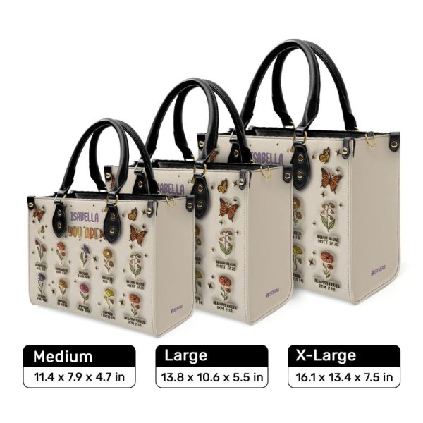 You Are - Personalized Leather Hand Bag Sblhbt52