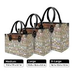 Faith Text - Personalized Leather Hand Bag Sblhbpt771T