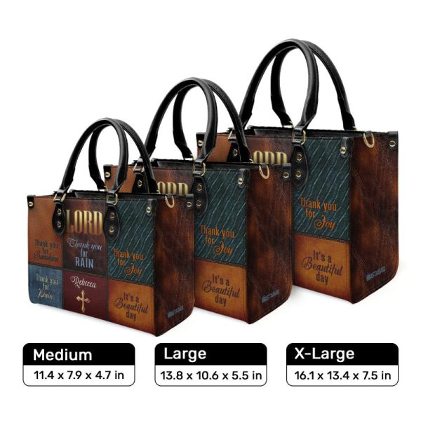 It'S A Beautiful Day - Personalized Leather Handbag Mb56