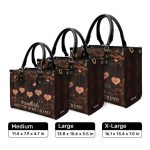 Grandkids Make Life More Grand - Personalized Leather Handbag Mb74