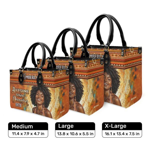 I'M Awesome Since - Personalized Leather Handbag