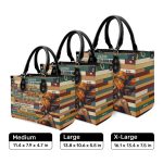 Today Is A Good Day - Personalized Purple Leather Handbag Stb175