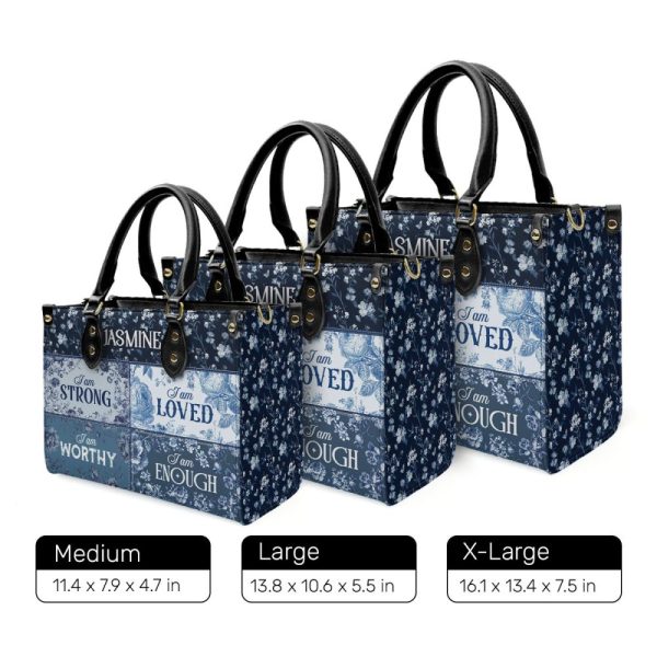 I Am - Personalized Leather Handbag