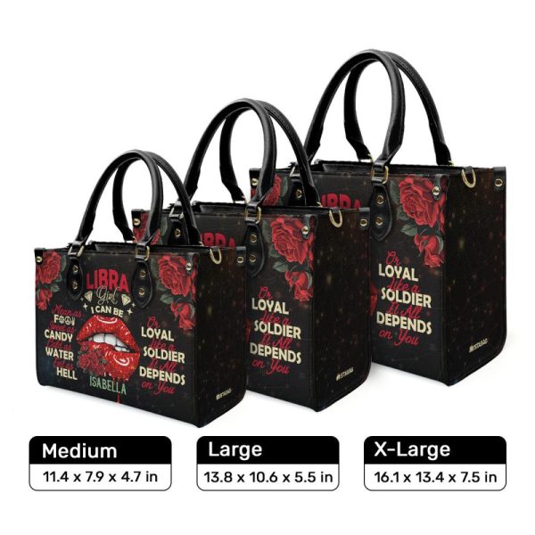 I Can Be Mean - Personalized Leather Handbag Sbt37