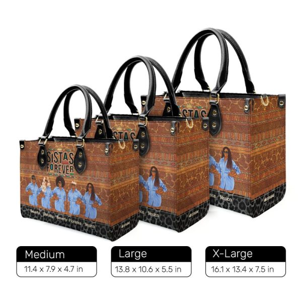 Sistas Forever - Personalized Leather Handbag Sblhblm2736M