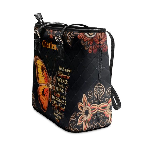 Way Maker - Personalized Leather Totebag