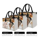 The Sun Does Not Ask Permission To Shine - Personalized Leather Handbag